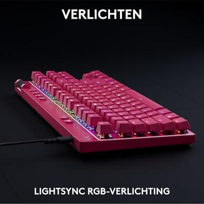 Logitech G Pro X TKL Rapid toetsenbord Roze - Analog Magnetic