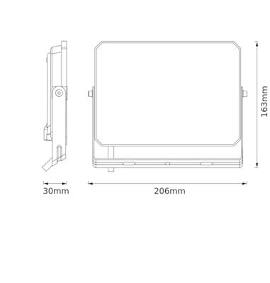 BELLALUX 4099854493447 LED-schijnwerper 50 W Lichtkleur (naam): Koudwit