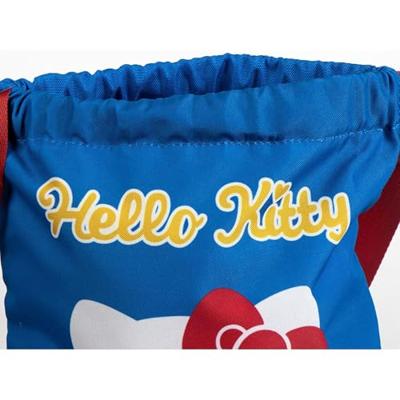 Rugtas met Koordjes Hello Kitty Blauw 27 x 33 cm