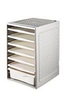 Bama ri,ordino opbergsysteem 34x41x53 cm taupe/wit - thumbnail