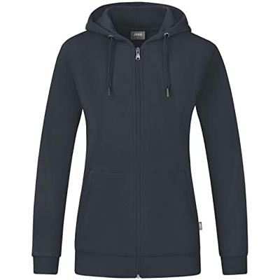 JAKO C6820D Jas Met Kap Organic Dames - Antraciet - 48