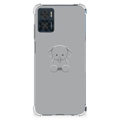 Motorola Moto E22 | E22i Stevig | Bumper Hoesje | Grijs Baby Olifant Motorola Moto E22 | E22i Stevig | Bumper Hoesje | Grijs Baby Olifant