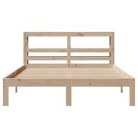 Bedframe met hoofdbord massief grenenhout 160x200 cm - thumbnail