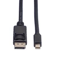 ROLINE DisplayPort kabel, DP M - Mini DP M, zwart, 5 m - thumbnail