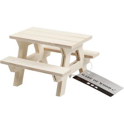 Creativ Company Houten mini picknicktafel - thumbnail