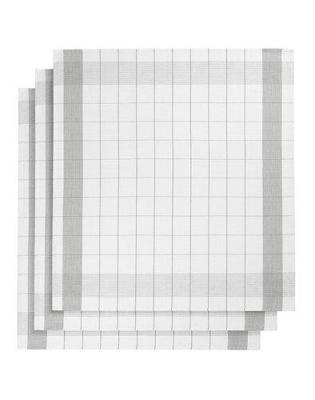 De Witte Lietaer De Witte Lietaer Mixte Theedoek 68x68 white-grey 5550