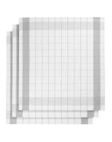 De Witte Lietaer De Witte Lietaer Mixte Theedoek 68x68 white-grey 5550 - thumbnail