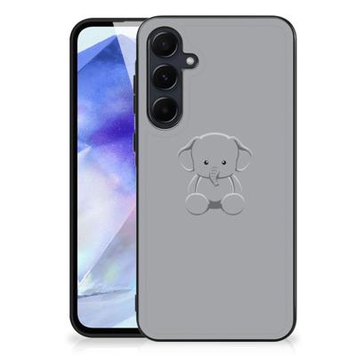 Samsung Galaxy A55 Hoesje Grijs Baby Olifant