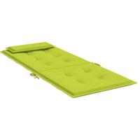 Stoelkussens 4 st hoge rug oxford stof heldergroen - thumbnail