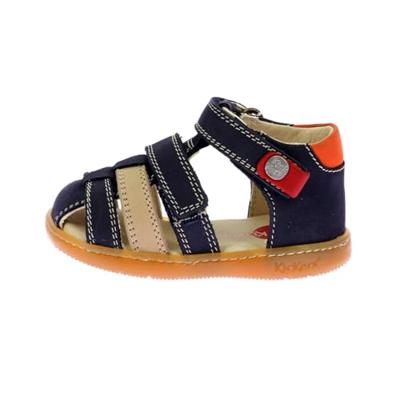 Baby lederen sandalen Bipod KICKERS® marineblauw