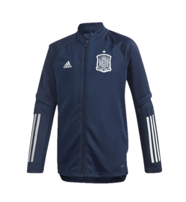 Spanje Trainingsjack Junior 2020-2021 - Maat 140 - Kleur: Blauw | Soccerfanshop