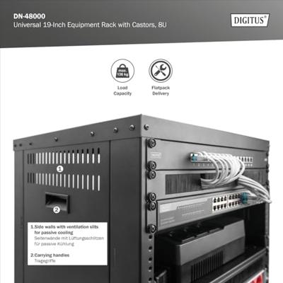 Digitus DN-48000 19inch-rack (l x b x h) 507 x 460 x 420 mm - thumbnail