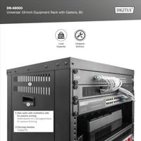 Digitus DN-48000 rack 8U Vrijstaande rek Zwart - thumbnail