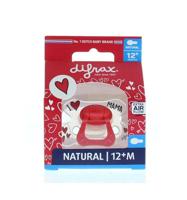 Difrax Fopspeen Natural 12m+ I Love - thumbnail