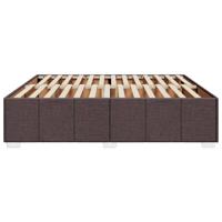 Bedframe zonder matras stof donkerbruin 180x200 cm - thumbnail