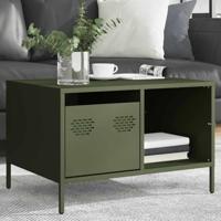 Salontafel 68,5x50x43,5 cm koudgewalst staal olijfgroen - thumbnail