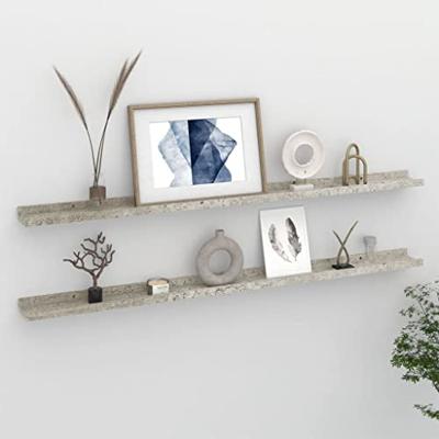 VidaXL Wandschappen 2 st 115x9x3 cm betongrijs VidaXL Wandschappen 2 st 115x9x3 cm betongrijs