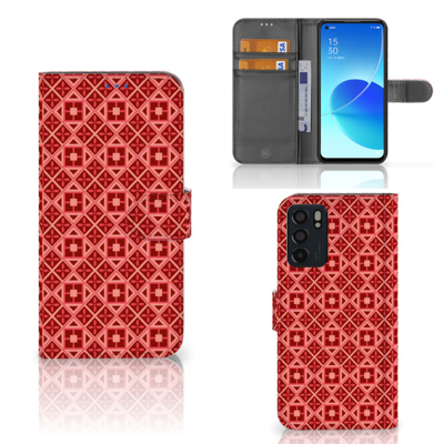 OPPO Reno6 5G | Telefoon Hoesje | Batik Rood