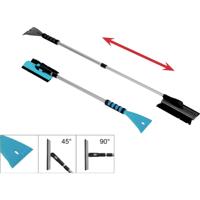 IWH Aluminium IJskrabber / sneeuwbezem Uittrekbaar, Softgrip (l x b x h) 77 x 15 x 11 cm Auto, SUV, Van, Camper Blauw - thumbnail