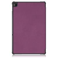 Lunso - Lenovo Tab M10 Plus Gen 3 (3e generatie) - Tri-Fold Bookcase hoes - Paars - thumbnail