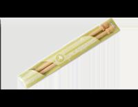 Bamboe breinaalden met knop 40 cm - thumbnail