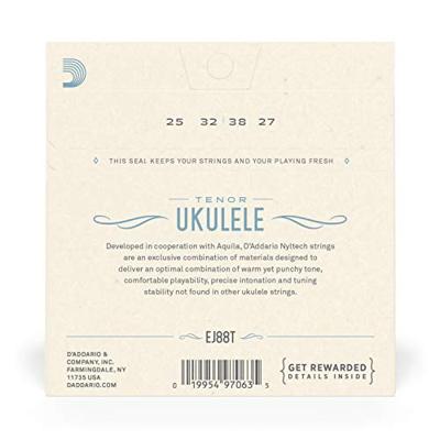 D'Addario EJ88T Nyltech snarenset voor tenor ukelele D'Addario EJ88T Nyltech snarenset voor tenor ukelele