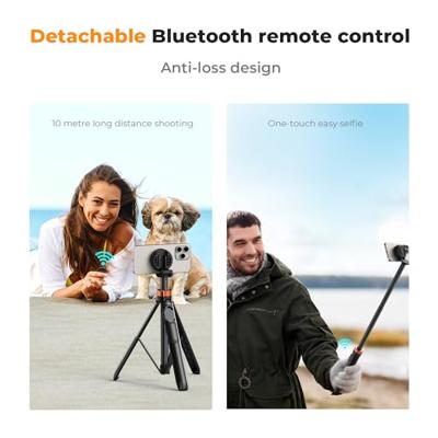 K&F Concept MS19 Selfie Stick Statief Magnetisch 162cm
