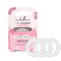 Invisibobble extra hold crystal clear 3 stuks - thumbnail