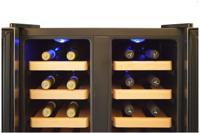 Wine Klima D32 Vrijstaand Zwart, Roestvrijstaal 32 fles(sen) Compressorwijnkoeler D - thumbnail