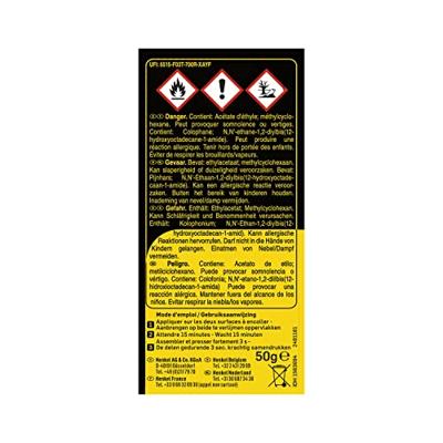 Pattex contactlijm Tix-Gel, tube van 50 g, op blister