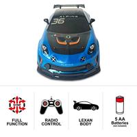 Politiewagen op Afstandsbediening Mondo Alpine A110 GT4 Blauw Turkoois - thumbnail