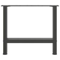 Salontafelpoten 2 st 60x(42-43) cm staal antraciet - thumbnail