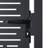 Poort 105x105 cm met vierkant staal antracietkleurig - thumbnail
