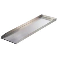 Ubbink watervalplaat wolga rechte stroom roestvrij staal - thumbnail