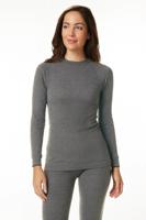 Heatkeeper Thermoshirt Lange Mouw Dames Comfort Antraciet Melange-L - thumbnail