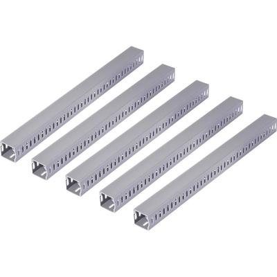 Sygonix SY-6801158 Kabelgoot (l x b x h) 2000 x 25 x 25 mm 5 stuk(s) Grijs