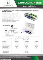 Quadrios LED-assortiment Warm-wit, Koud-wit 3 mm 20 mA 3.0 V - thumbnail