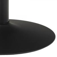 Bendt Ronde Eettafel 'Ivana' Marmerprint, Ø110cm, kleur Zwart - thumbnail
