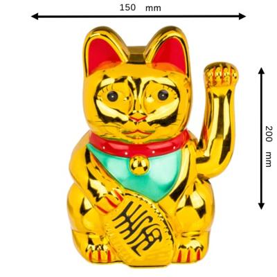 Zwaaiende Lucky Cat - Goud - thumbnail