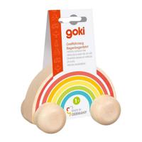 Goki houten voertuig regenboog - thumbnail
