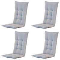 Tuinkussen hoge rug panama lichtgrijs (4 stuks) Madison - Madison - thumbnail