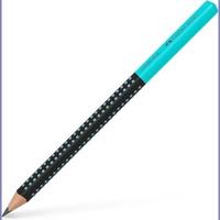 Faber Castell Grafietpotlood Jumbo Grip - Zwart/Turquoise - thumbnail