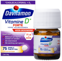 Davitamon Vitamine D3 forte smelttablet 75 Tabletten - thumbnail