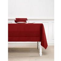 De Witte Lietaer Deauville Tafelkleed rood 160x260 bourgogn - thumbnail