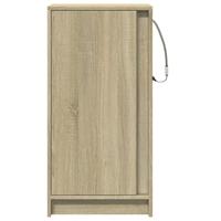 Dressoir met LED 42,5x34x85 cm bewerkt hout sonoma eikenkleurig - thumbnail