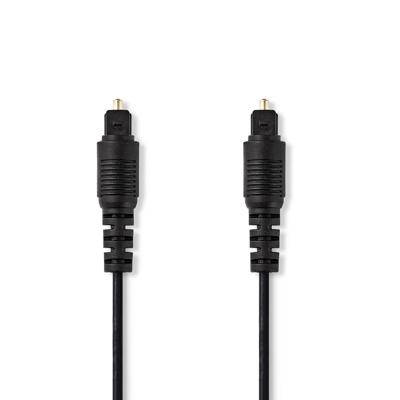 Optische Audiokabel | TosLink Male | TosLink Male | 2.00 m | Rond | PVC | Zwart