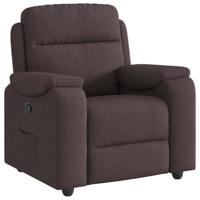 Fauteuil verstelbaar stof donkerbruin - thumbnail