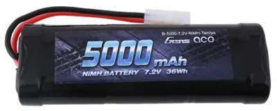 Gens ace NiMH accupack 7.2 V 5000 mAh Aantal cellen: 6 Stick Tamiya