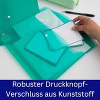 Oxford Urban documentenmap met drukknopsluiting , formaat A4, uit PP, geassorteerde kleuren - thumbnail