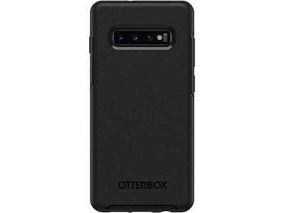 OtterBox Symmetry Series - Achterzijde behuizing voor mobiele telefoon - polycarbonaat, synthetisch rubber - zwart - voor Samsung Galaxy S10+